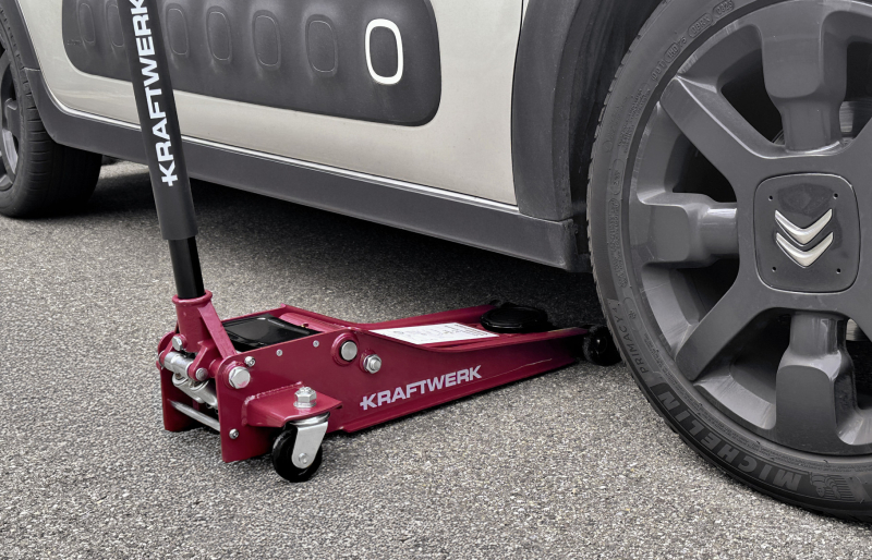 Garagen-Wagenheber 2 Tonnen extra flach